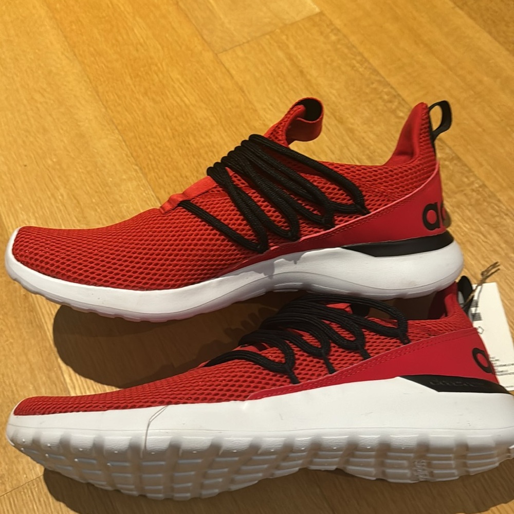 Men’s Addidas Red Slip on Tennis Shoes